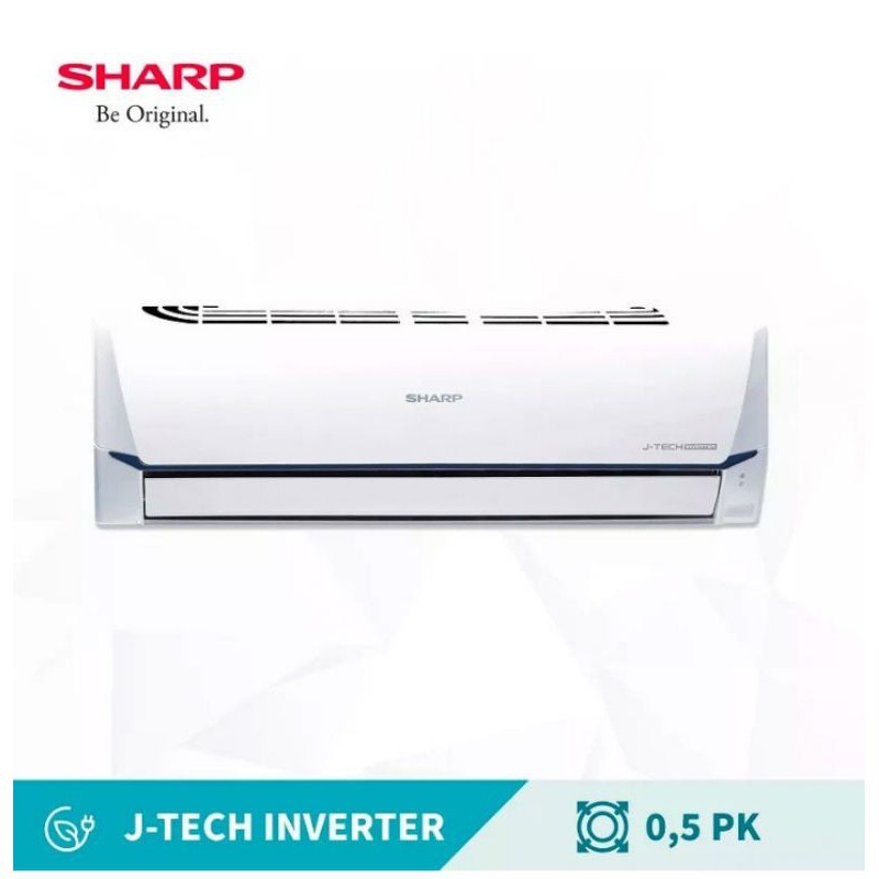 SHARP AC 1/2PK INVERTER AH-X6ZY + FREE AKSESORIS