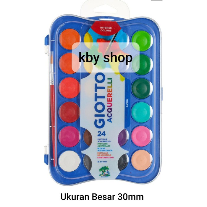 

CAT AIR UNTUK ANAK ACQUERELLI 24 WARNA BESAR 30 MM FREE KUAS
