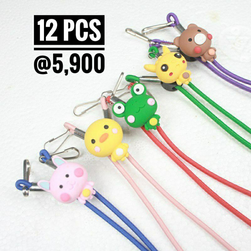 Tali Kalung Masker Anak Dewasa Strap Mask 2in1 Konektor Masker Hijab Elastis Stopper Lucu Karakter P