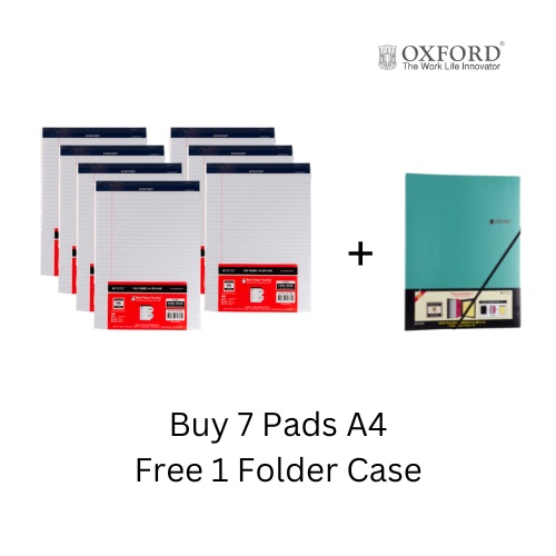 

Legal Pad A4 40'S (Putih) Beli 7 Gratis 1 File Folder