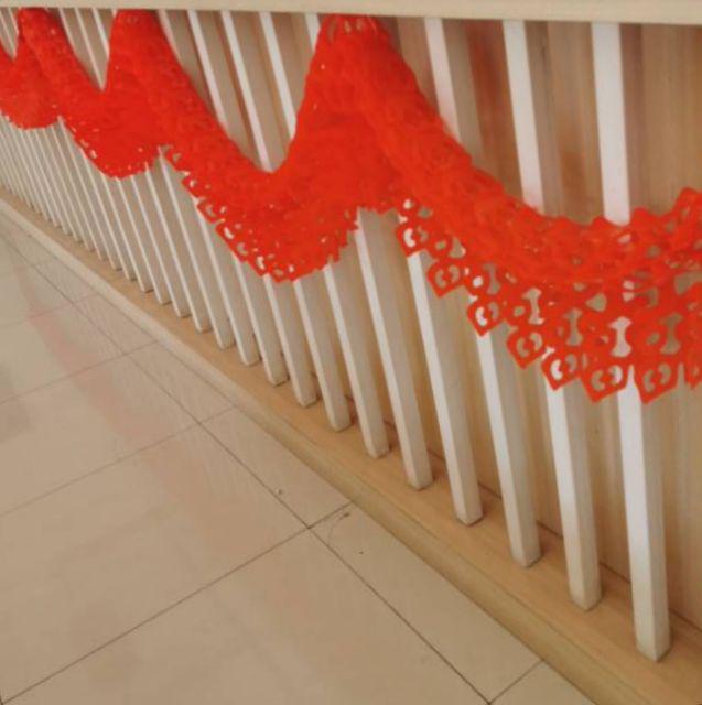 Garland Fuk 3meter Murah Kaki Naga Dekorasi Rumah Cafe Imlek Fuk Hoki Murah Pita Merah
