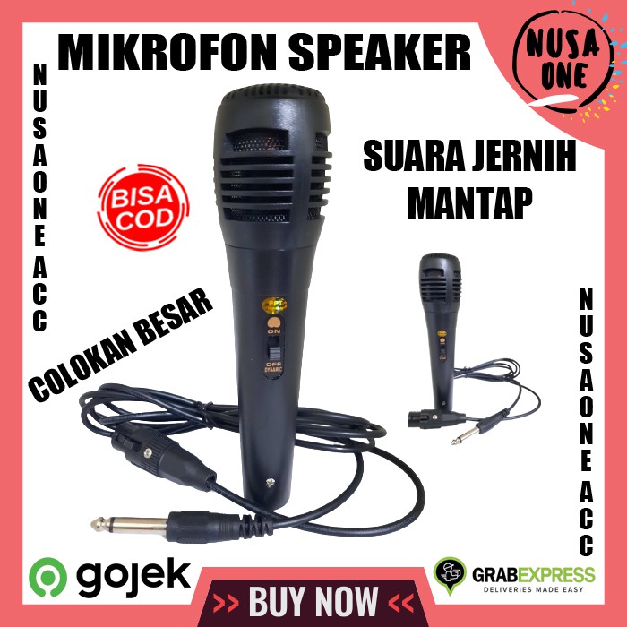 MIC KABEL COLOKAN BESAR MIKROFON SPEAKER MICROPHONE KARAOKE MIC SPEAKER KABEL COLOKAN BESAR