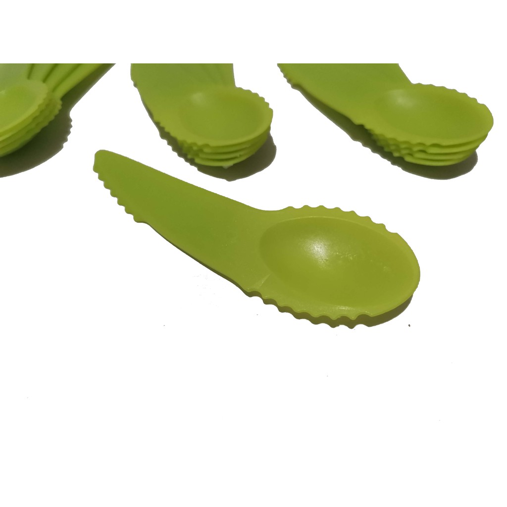 Cheaper-12 Pcs-Sendok Buah Kiwi Bahan Plastik Pengkupas Sendok 666 Spoon Fruit Knife Berkualitas Termurah Perlusin