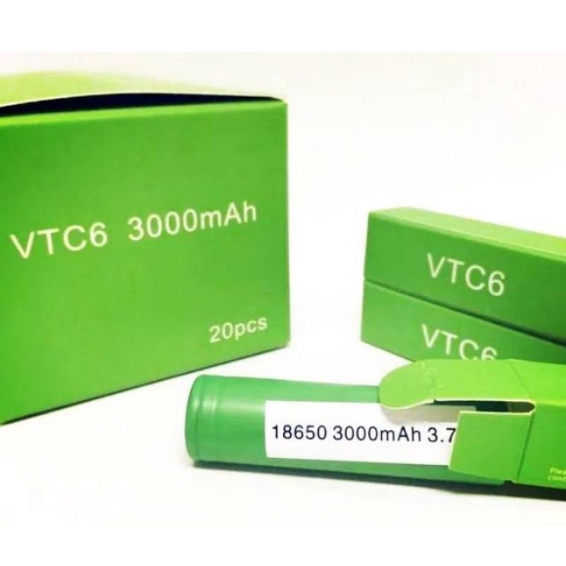 Batre VTC 6 Original Sepasang | VTC 6 3000MaH