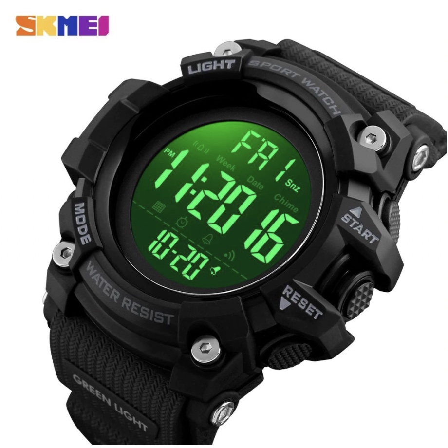 Jam Tangan Pria / SKMEINDONESIA 1384 Men Analog / Jam Tangan Digital LED Original / SKMEI