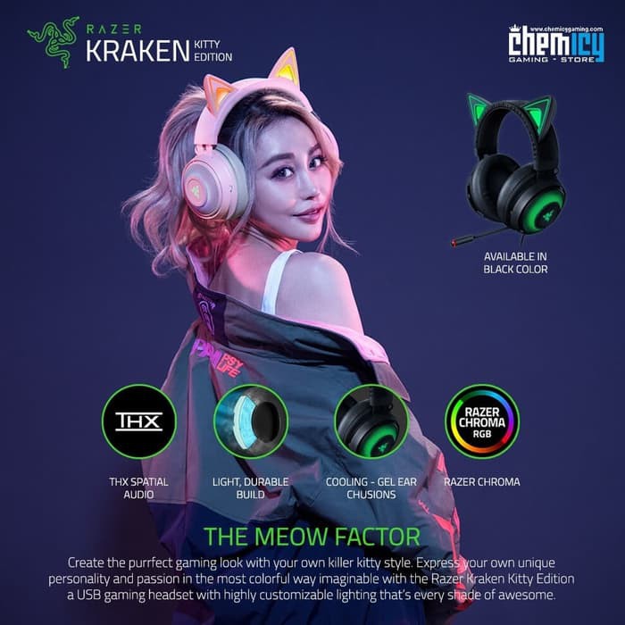 Razer Kraken Kitty RGB THX 7.1 USB Gaming Headset