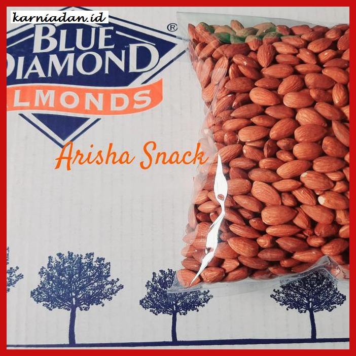 

MAKANAN-RINGAN- KACANG ALMOND PANGGANG KUPAS TANPA GARAM BLUE DIAMOND ROASTED 500GRAM -BERMACAM-
