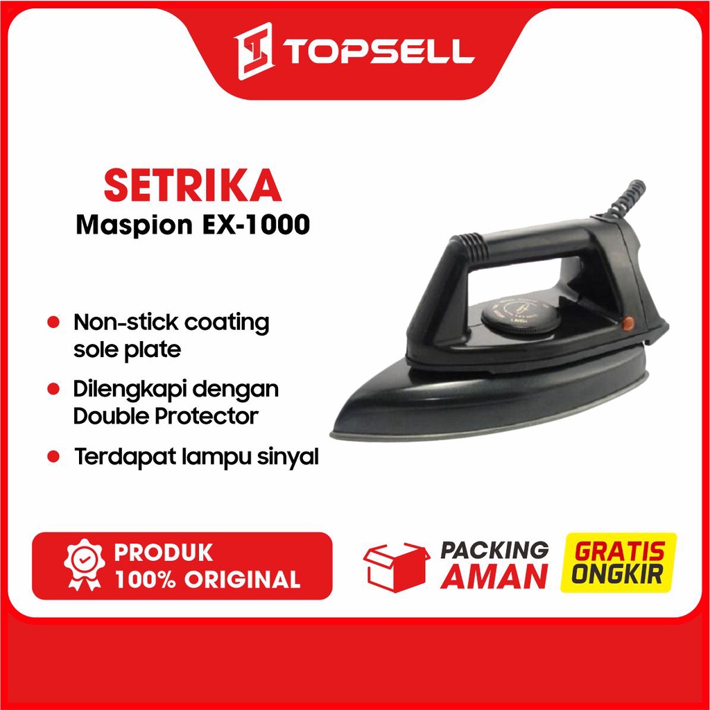 Jual Setrika Maspion Automatic Iron Ex 1000 Garansi Resmi 12 Bulan Shopee Indonesia