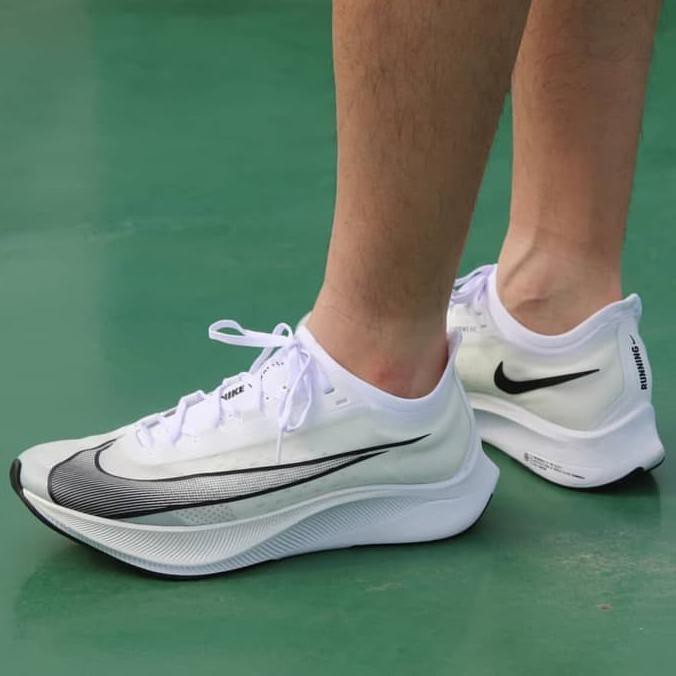 ON SALE ALAT OLAHRAGA TANGAN► NIKE ZOOM FLY 3 "WHITE/ATMOSPHERE GREY-BLACK" STOK TERBATAS