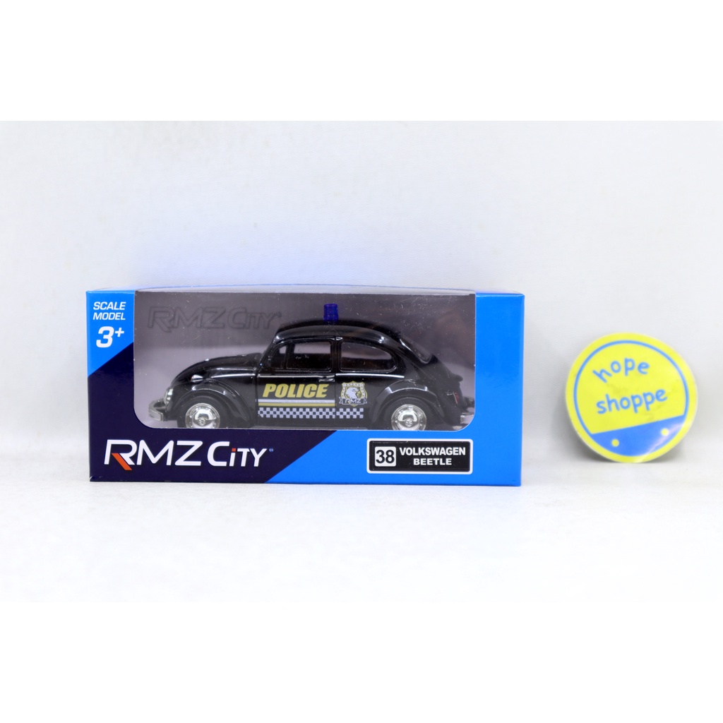 Diecast RMZ City Volkswagen Beetle Police Car no 38 Skala 32