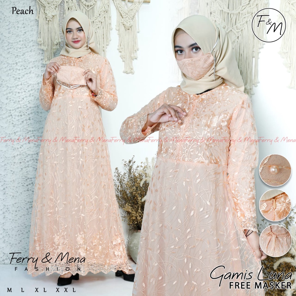 BIG SALE GAMIS LUNA/ GAMIS WANITA TERBARU/ GAMIS KEBAYA BUSUI / DRES PESTA/ GAMIS HIJAB/ GAMIS BROKA