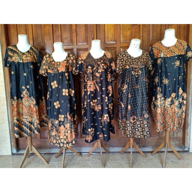 Daster payung batik hitam