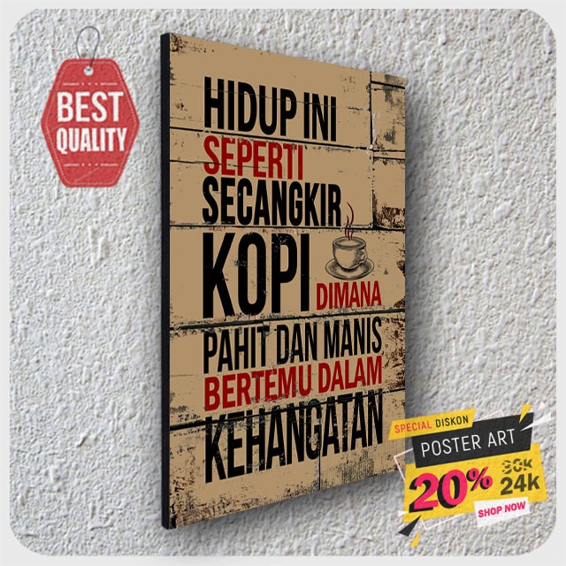 Hiasan dinding motivasi - Pajangan Poster Motivasi - Dekorasi rumah - quotes dinding - poster quotes - 203029STA