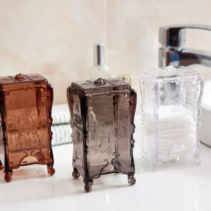 [KODE PRODUK YARNZ5088] Tempat Kapas Wajah/Rak Mini Kapas Wajah/Rak Kapas Akrilik/Rak Kosmetik Kapas