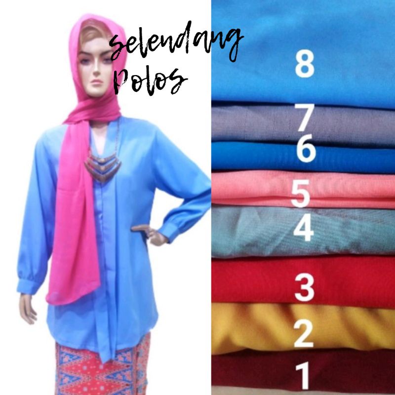 Selendang Polos / Selendang None Betawi / Selendang Bali/Selendang Wolpis