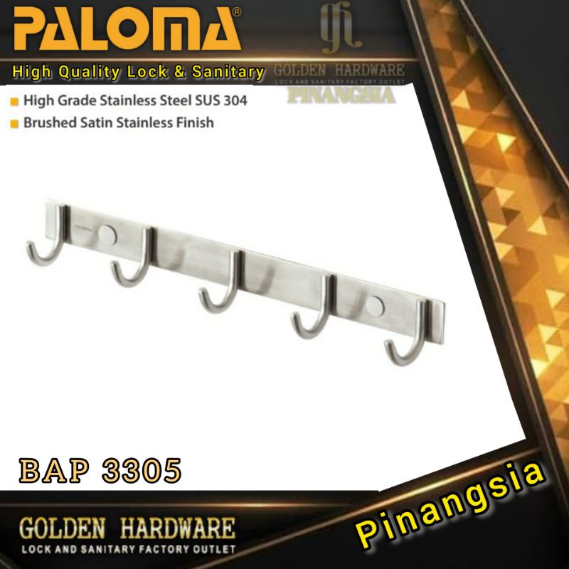 KAPSTOCK GANTUNGAN BAJU KAPSTOK STAINLESS STEEL KAPSTOK PALOMA BAP 3305