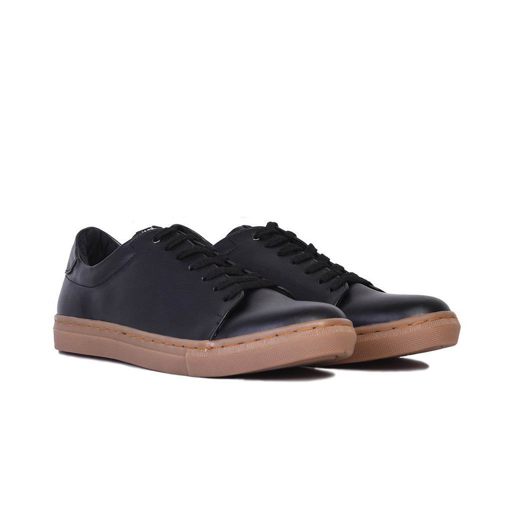 BRANTLEY BLACK - Sneakers Kasual Santai Jalan Kuliah Pria Sporty Sepatu Kets - Sneakers Skate