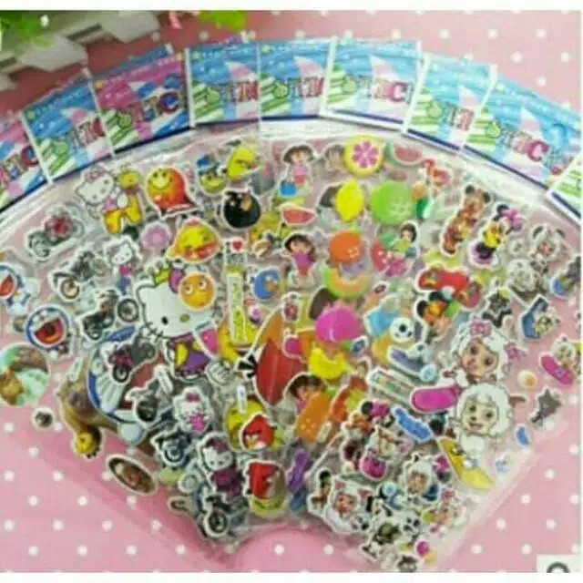 

Mainan Anak Stiker Timbul Karakter Unik