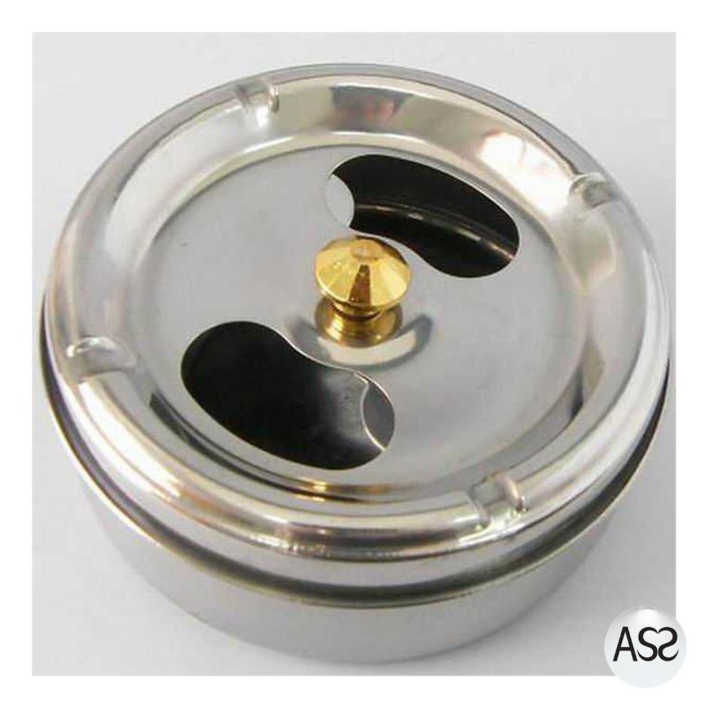 ASS Shop - Asbak Rokok Portable Rotation Enclosed Stainless Steel - JIAJU_01-032