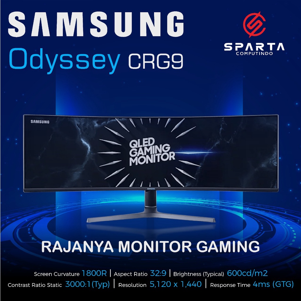 Monitor Gaming Samsung Odyssey CRG9 49inch New Bergaransi Resmi