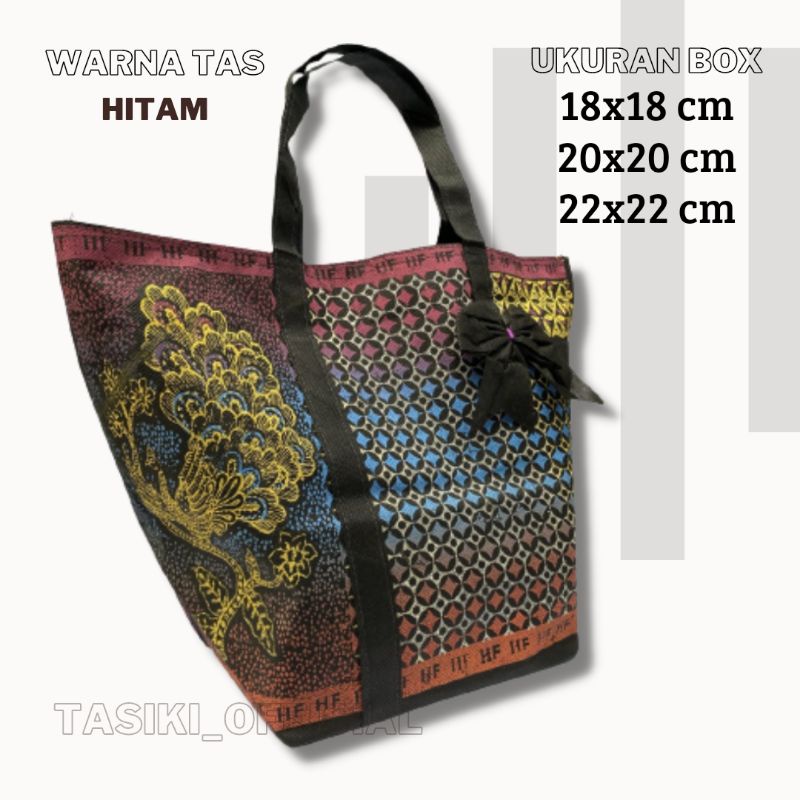 

Tas Hajatan Mewah Bahan Spunbond Muat Kotak Nasi Ukuran 18, 20, 22