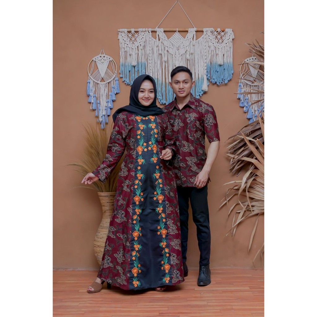 COUPLE GAMIS BATIK BATIK COUPLE MODERN