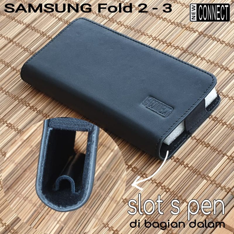 samsung fold 2 3 4 5 + slot stylus pen sarung kulit