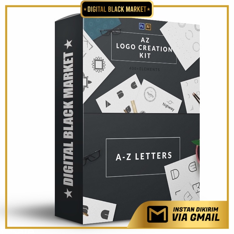 LOGO CREATION KIT  A-Z EDITION - Photoshop &amp; Illustrator