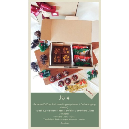 

Christmas Hampers "JOY 4" - Comot.yuk - Brownies + Choco Cornflakes