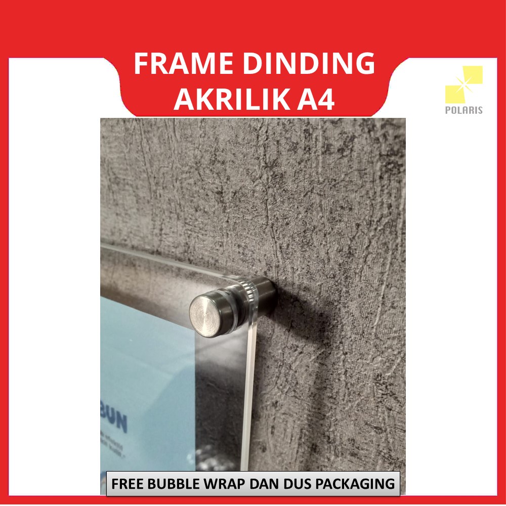 FRAME POSTER DINDING AKRILIK-WALL DISPLAY ACRYLIC-BINGKAI FOTO AKRILIK-PIGURA BENING UNTUK PAJANGAN UKURAN A4