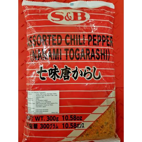 

Terbaru S&B Assorted Chili Pepper/ Nanami Togarashi/ Cabe Bubuk/ Powder 300Gr