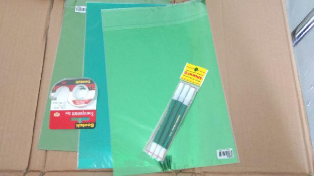 Plastik Mica Cover Folio Hijau Tua @5