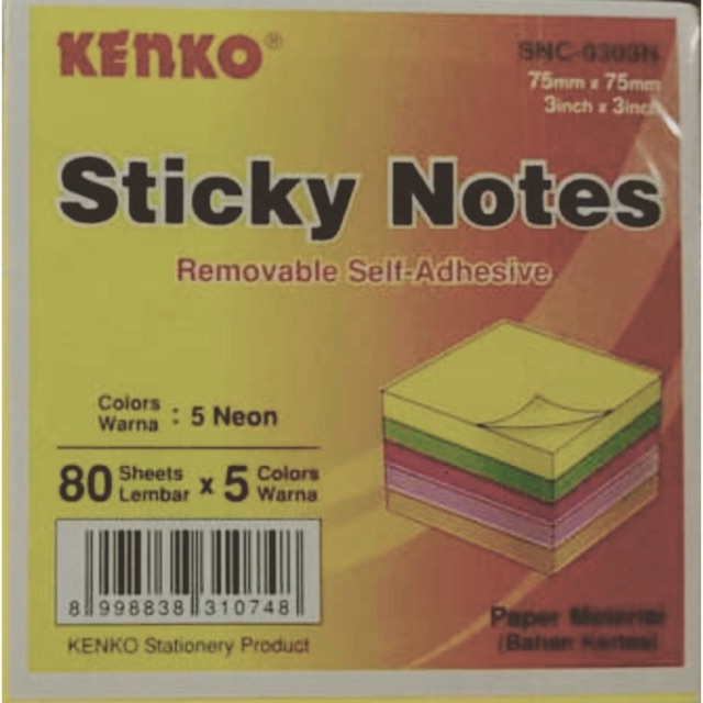 

H7Y KENKO Sticky Notes Cube SNC-0303N