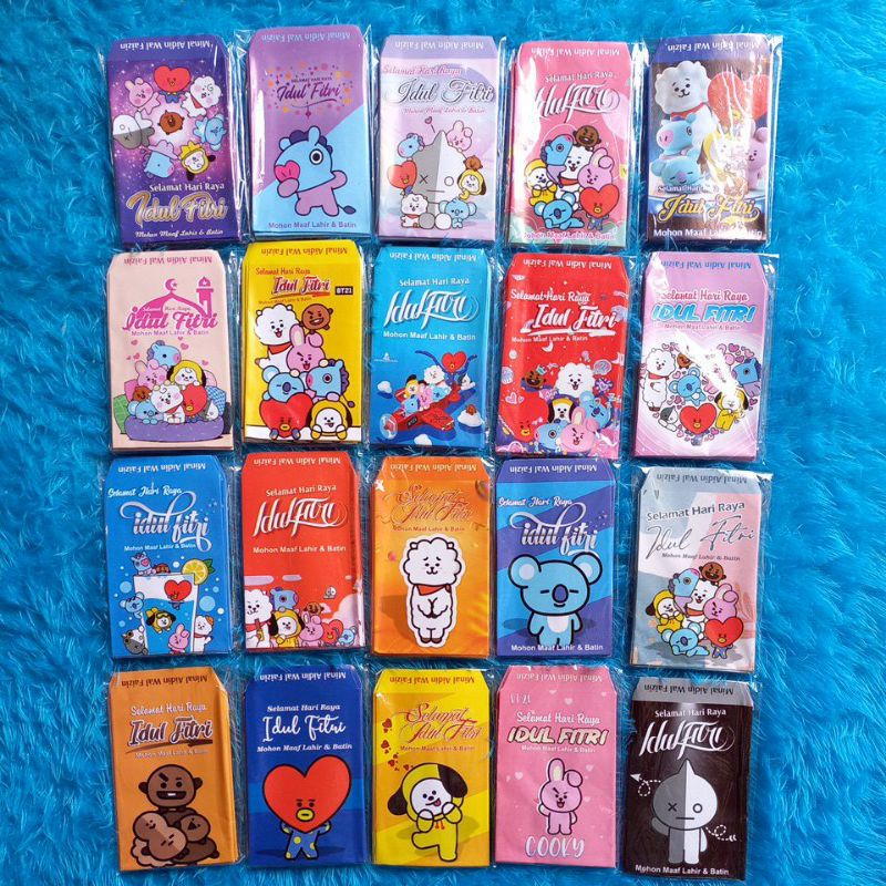 

AMPLOP LEBARAN BT21 terbaru