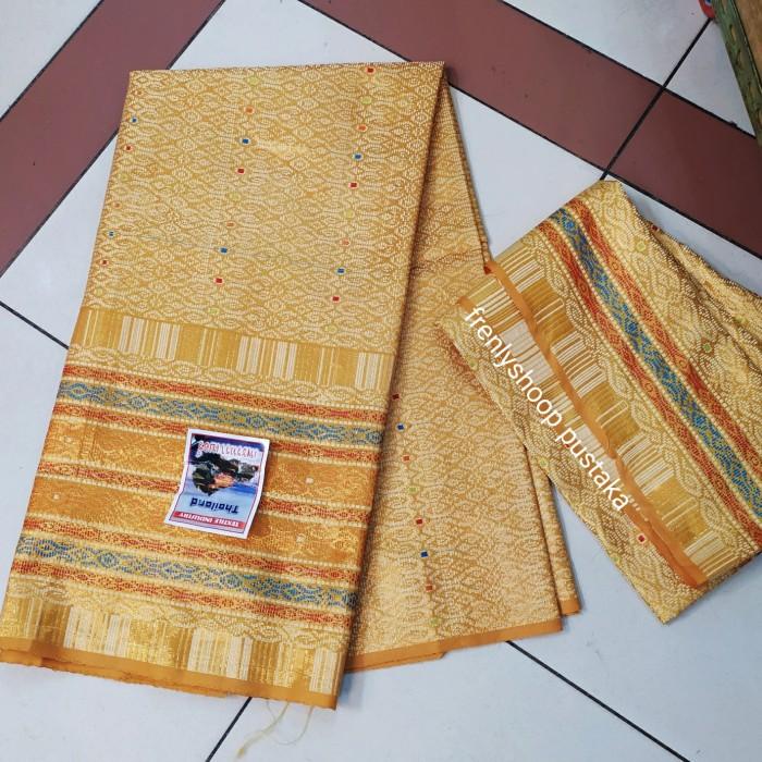 Kain Songket Thailand Set Selendang / Bahan Songket Thailand Selendang 071