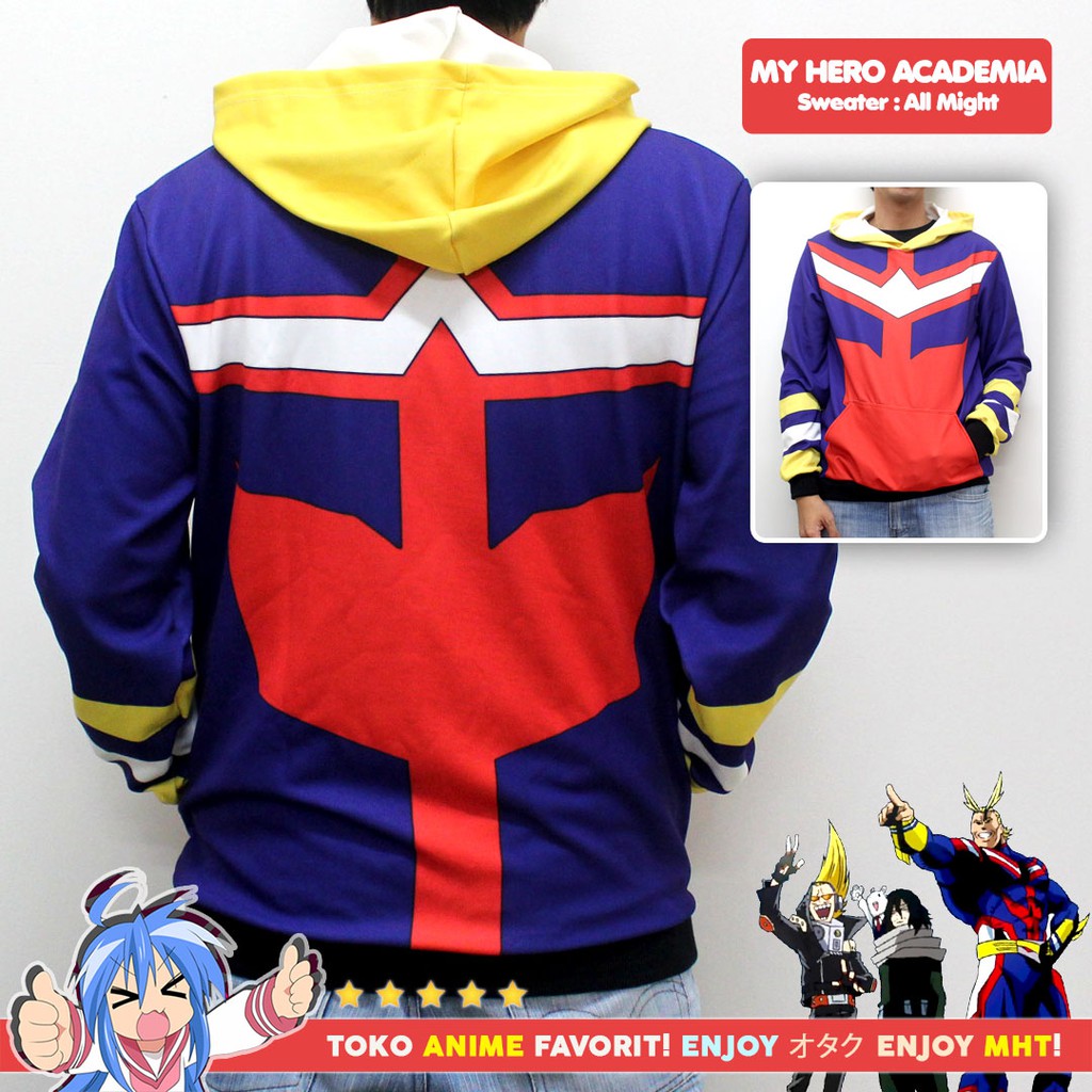 Jaket Sweater Anime Boku no Hero Academia My Hero Academia All Might