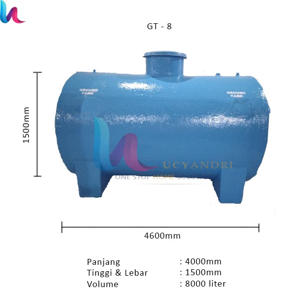 Ground Tank / Tangki Air Tanam / Pendam Toren, Tandon Air GT-8