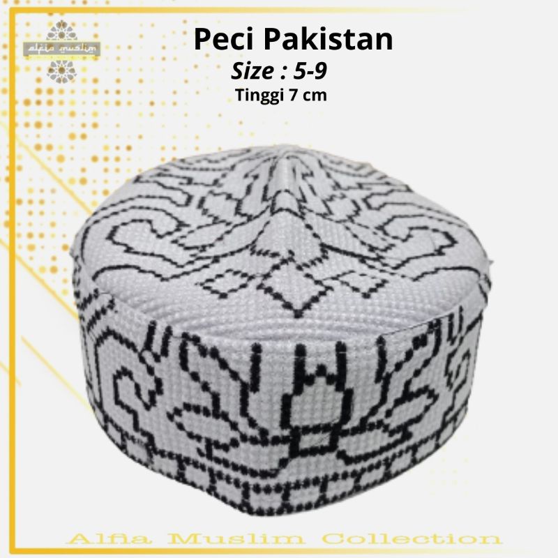 Peci Pakistan/Kopiah Pakistan/Peci Pakistan Full Bordil