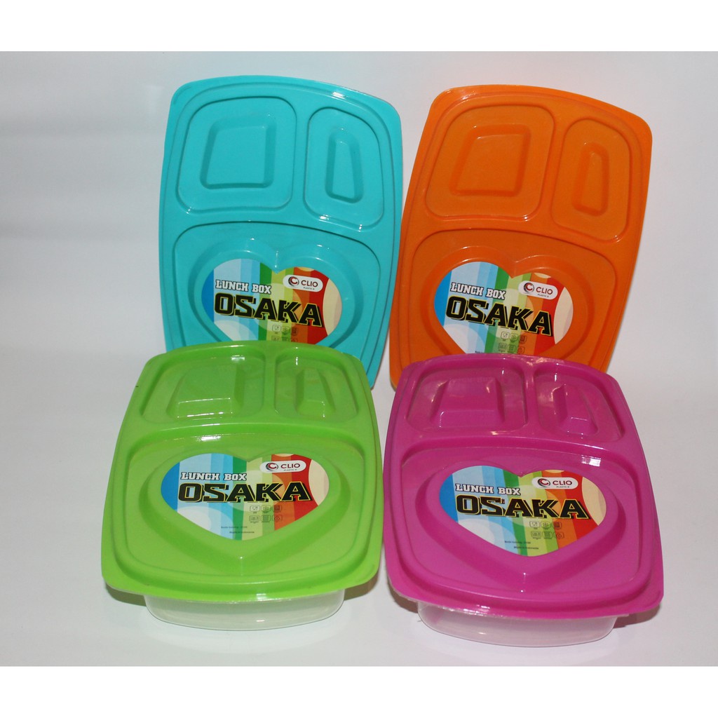 LUNCH BOX CLIO OSAKA /KOTAK MAKAN PLUS SENDOK 2100