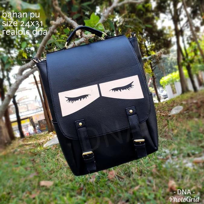 Termurah Aminah Ransel Tutup Niqab / Tas Niqab / Tas Dakwah / Tas Muslimah - Hitam