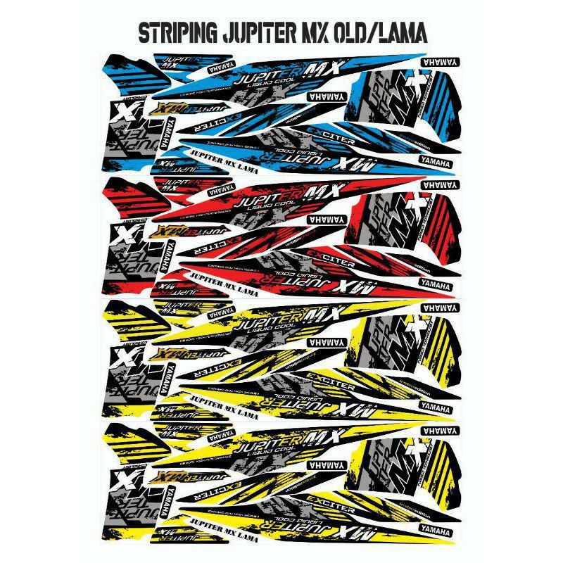 STICKER STRIPING JUPITER MX OLD / STICKER VARIASI LIST BODY JUPITER MX OLD