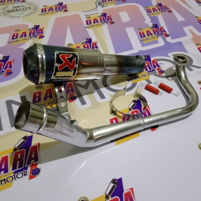 knalpot AKRAPOVIC racing BEAT FI,ESP,KARBU,STREET,POP,Scoopy,spacy,vario 125,150new,MIO SPORTY,SMILE