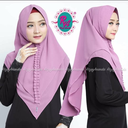 Syar'i Khimar Pakaian Wanita Muslim Cewe Kerudung Perempuan Jilbab Gamis Polos Baju Syari Panjang