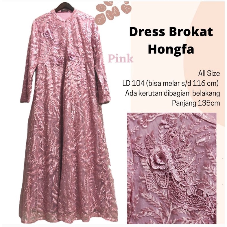 Dress Pesta Brukat by Hongfa & Tozzo