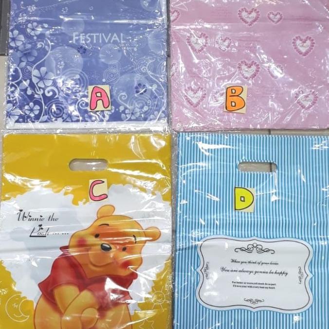 

[COD] Kantong Plastik Motif Import uk 40x30 isi 50 lembar [COD]