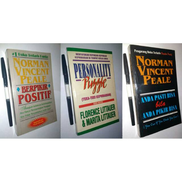 (Original) Paket 3 Buku: Berpikir Positif, Personality Puzzle, Anda Pasti Bisa Bila Anda Pikir Bisa