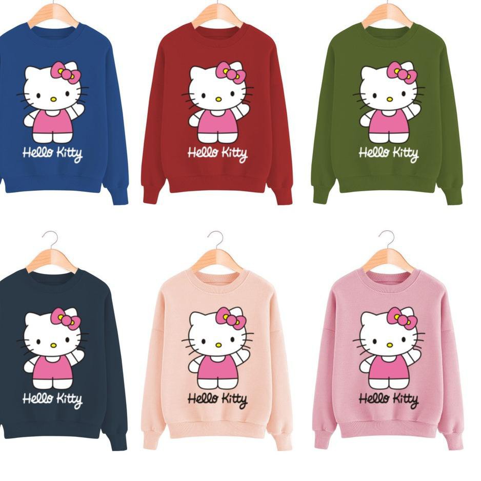 TBI Sweater Hello Kitty Casual Model H&amp;M Baju Tangan Panjang Long Sleeve