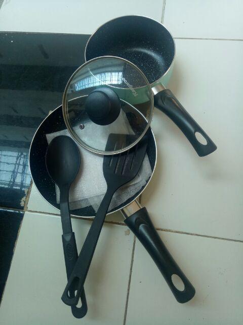 Kangoro Pan Set Of 5 Anti Lengket Free Bubble / Fry Pan Anti Lengket