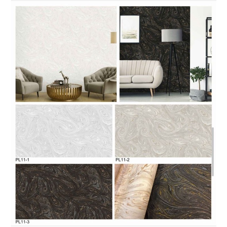 WALLPAPER DINDING VINYL KOREA MOTIF GRANIT UK 53CMX10M (BUKAN STICKER)