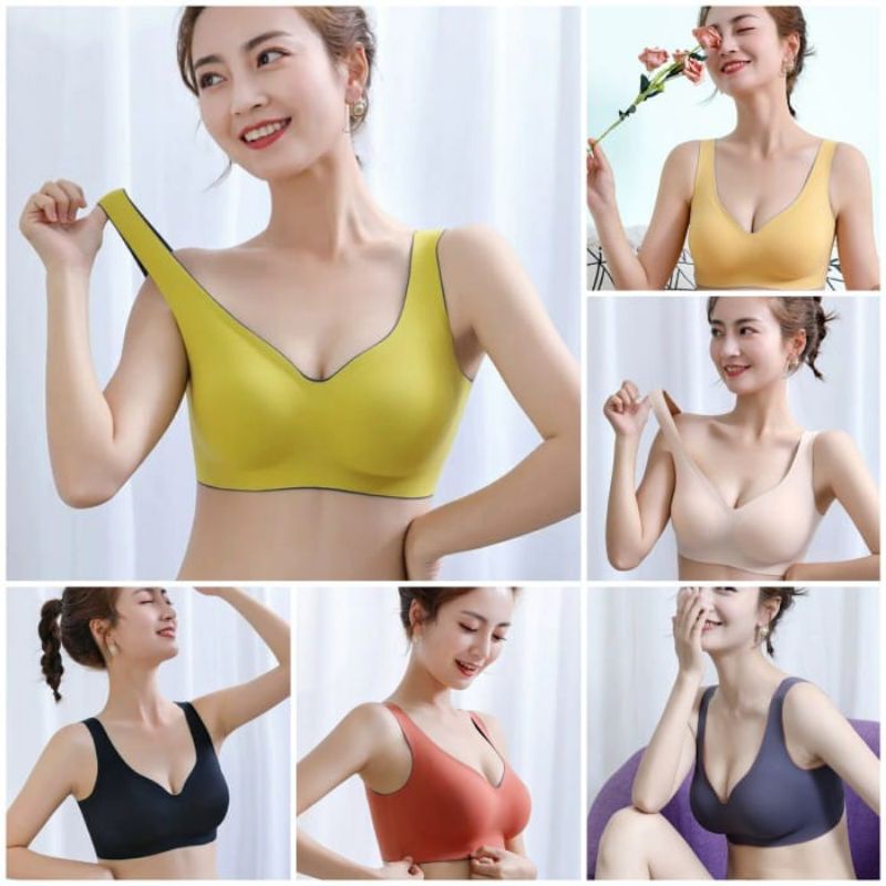 BRA SEAMLES PUSH UP TANPA KAWAT/BH ZERO FEEL | BRA senam